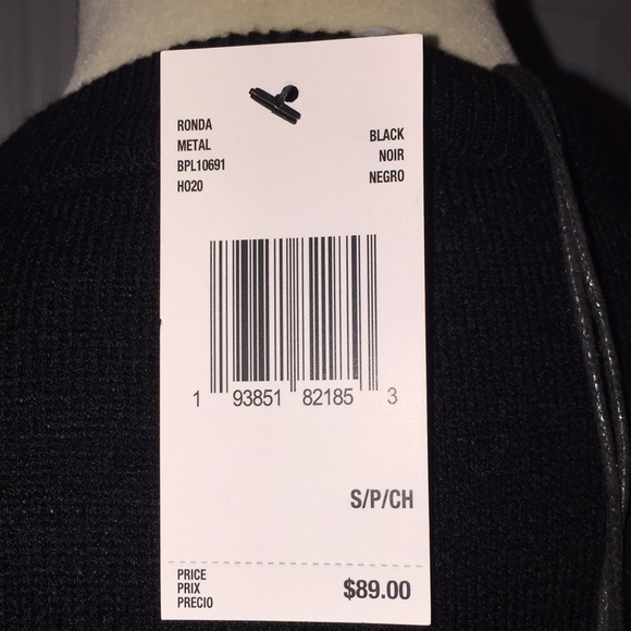 Buffalo David Bitton Ronda Metal Pullover Black Sweater Size Small - Picture 7 of 13